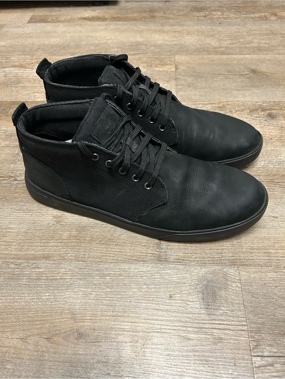 Timberland Groveton Men's Size 11.5 Black Casual Lace-Up Chukka Sneakers Boots
